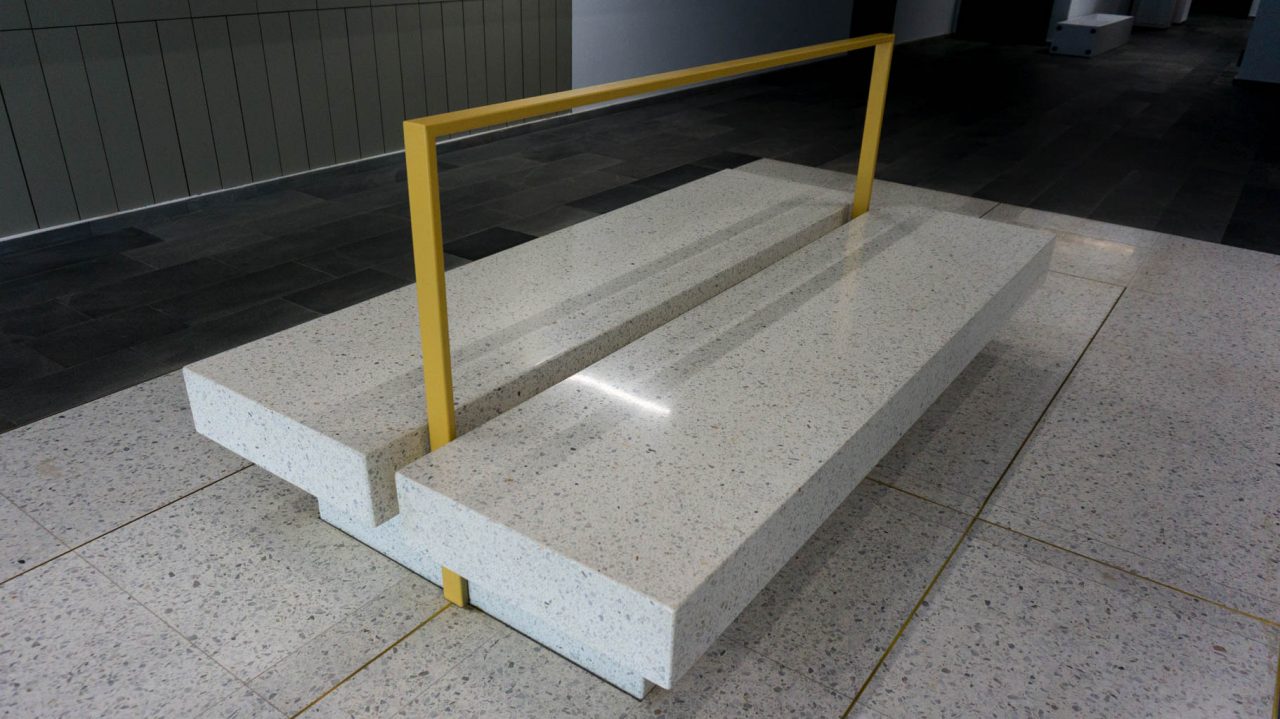 terrazzo bench