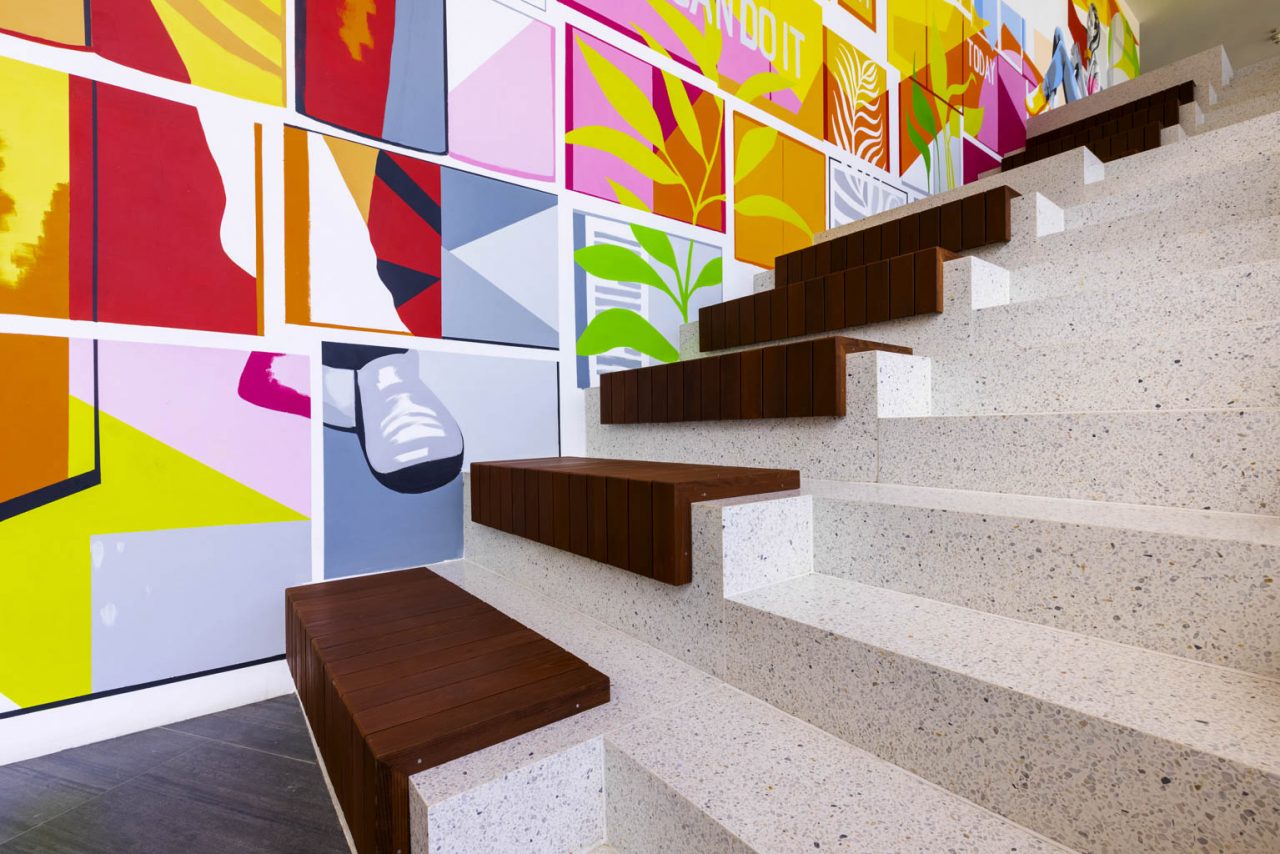 terrazzo stairs design