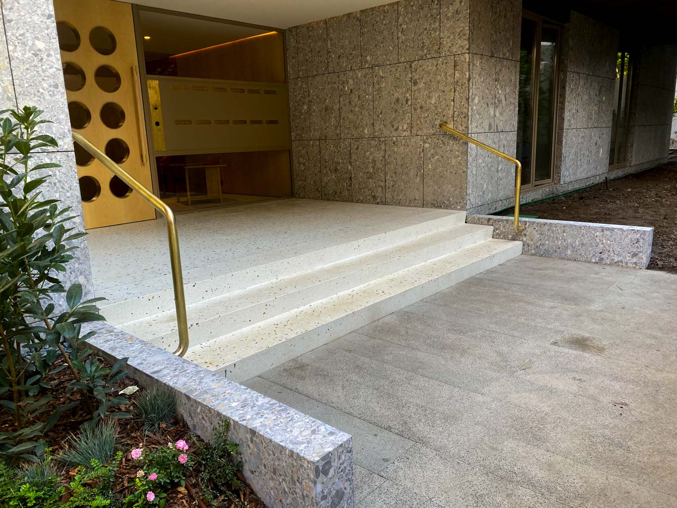 terrazzo stairs entrance