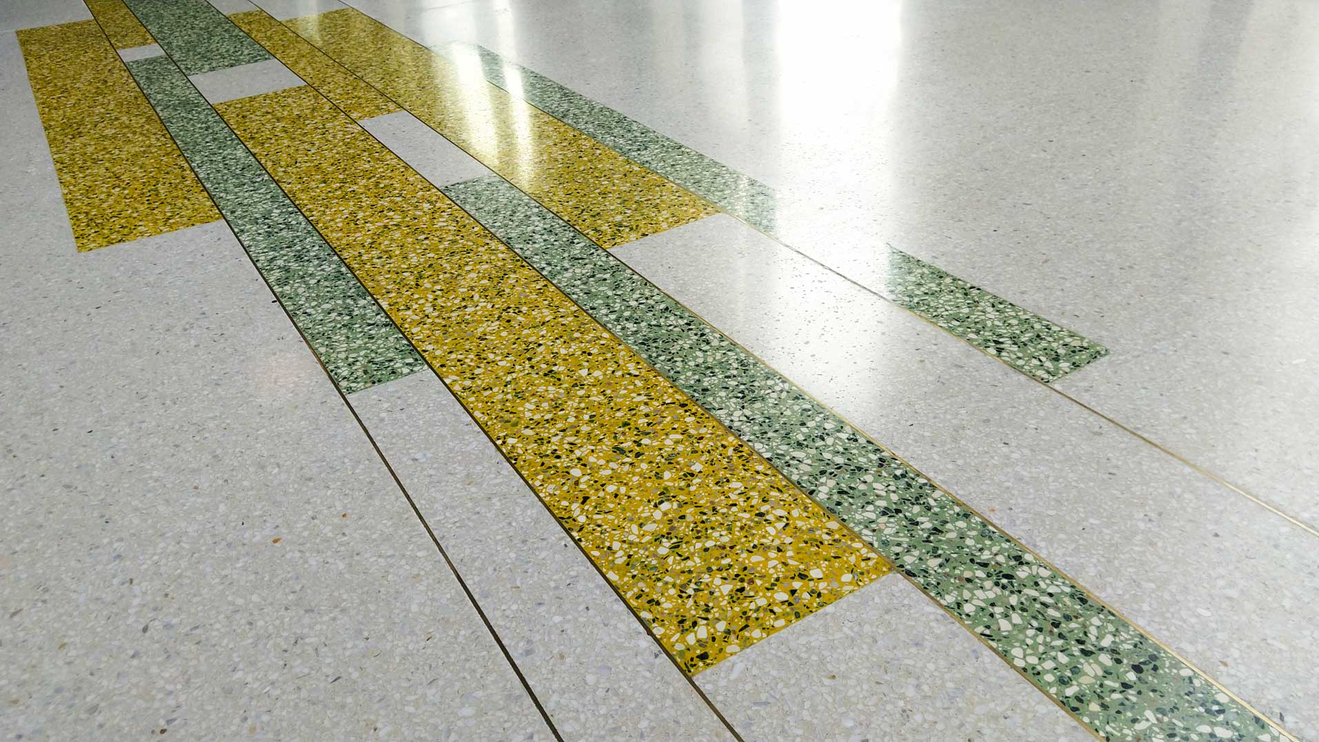 office building terrazzo system details